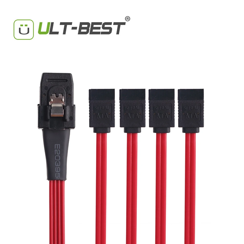 Кабель ult best Mini SAS 36 штырьков Женский кабель 4 SATA 7 мини хост SAS/контроллер на