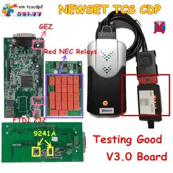 Новейший TCS CDP без Bluetooth OBD OBD2 новый VCI TCS CDP красный NEC Реле Инструменты диагностики CDP Pro Plus автоматический сканер