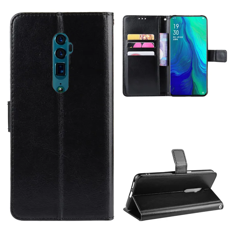 Luxury Leather Flip Wallet Phone Case with Stand Function and Card Holder