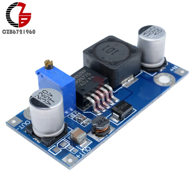 

LM2577 Adjustable DC-DC Step Up Booster Converter Power Transformer Voltage Regulator Charger Supply Boost 3.5V-35V to 4V-35V 3A