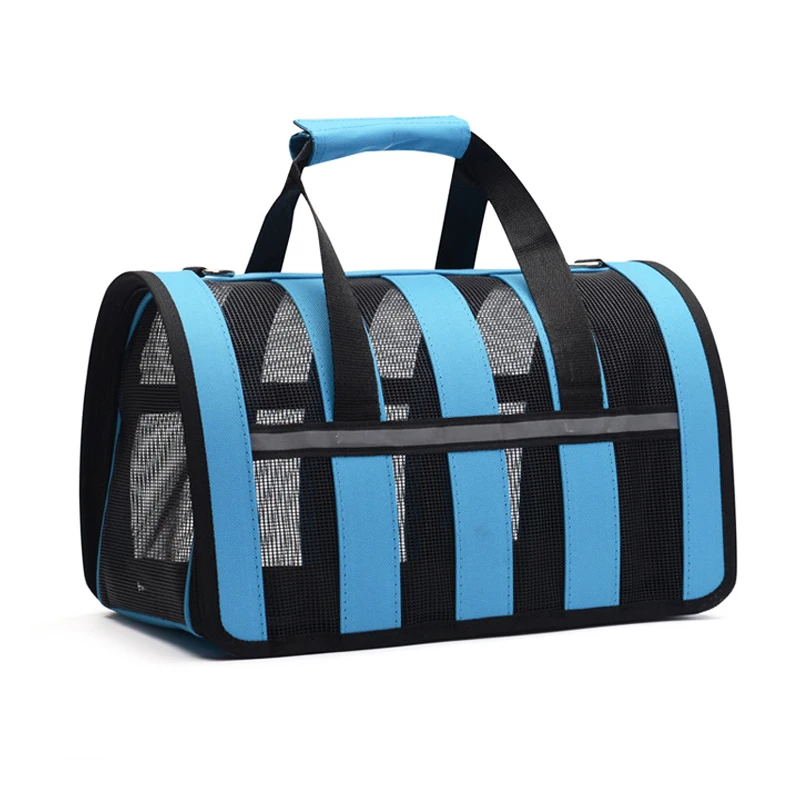 Сумка для домашних животных, сумка для переноски, диагональная сетка, дышащая сумка для собак, сумка для кошек, портативный рюкзак
