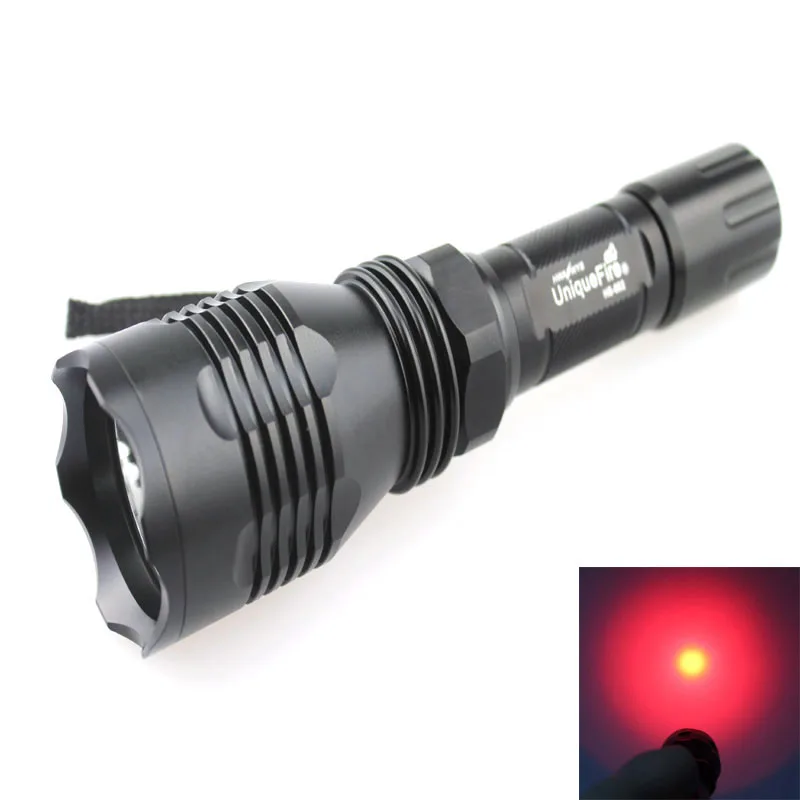 UniqueFire светодиодный светильник 1 режим красный CREE Q5 1x18650|flashlight trigger|flashlight torchflashlight