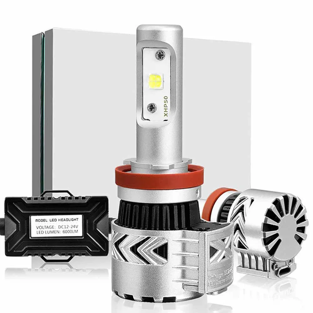 

Ip68 2Pcs H4 LED H7 H11 H8 9006 HB4 H1 H3 HB3 SMD S2 Auto Car Headlight 72W 6000LM High Low Beam Bulb Automobile Lamp 6000K 12V