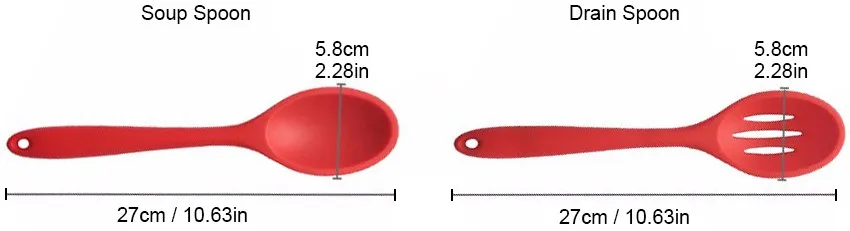 5 шт./компл. кухонные принадлежности из силикона набор многофункциональных кухонных инструментов включает суповую ложку сливную лопату