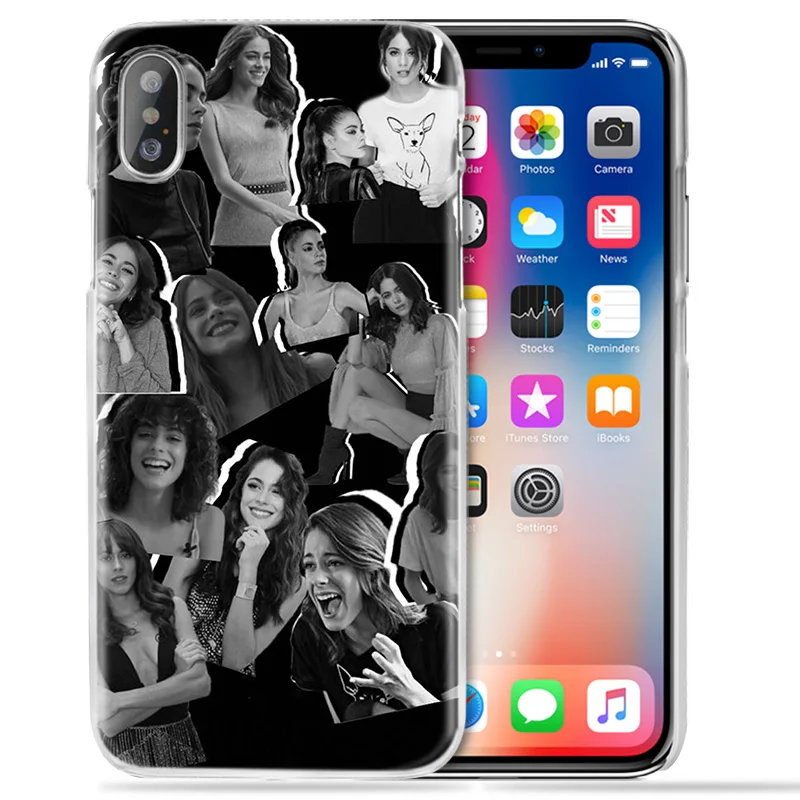 Чехол Martina Stoessel Violetta Girl для iPhone XS Max XR X 10 7S 8 6 6S Plus 5S SE 5 4S 4 5C Прозрачный жесткий чехол для телефона из поликарбоната