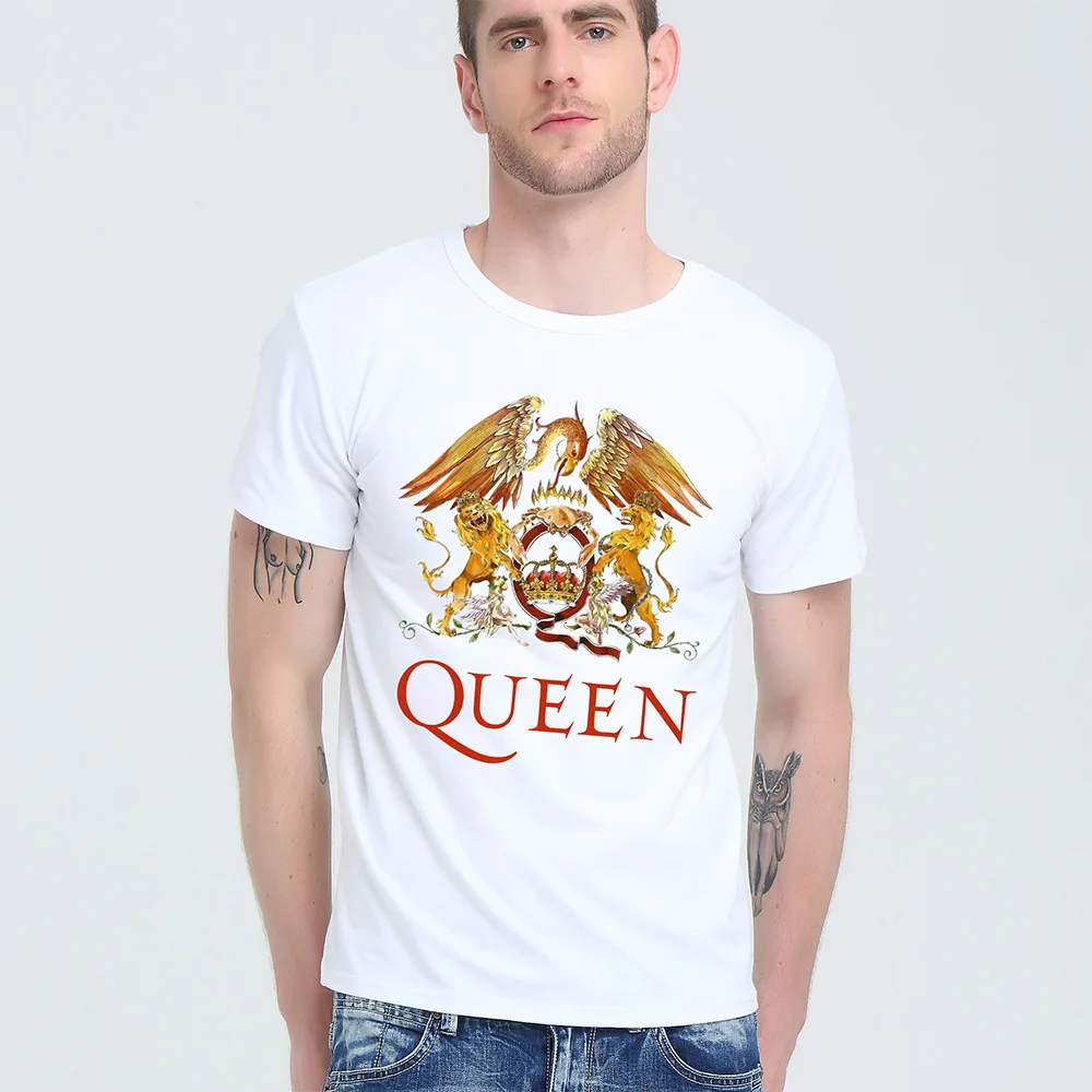 Мужская футболка с коротким рукавом Music rock top100 band queen|t shirts for men|brand t shirtfashion shirt |