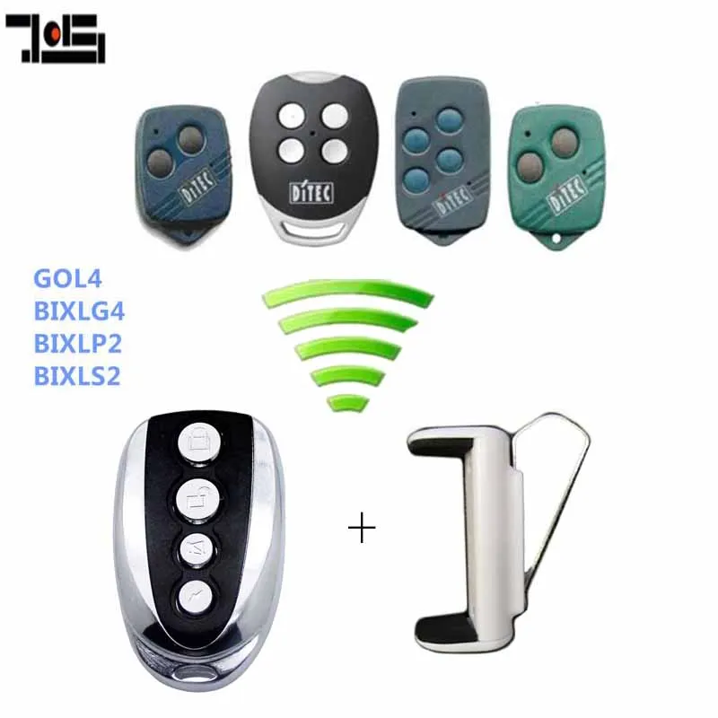 

For Ditec GOL4, BIXLG4, BIXLP2 BIXLS2 rolling code Compatible Remote