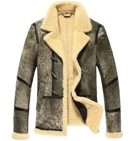 Australia sheep fur shearling wool lining men's winter