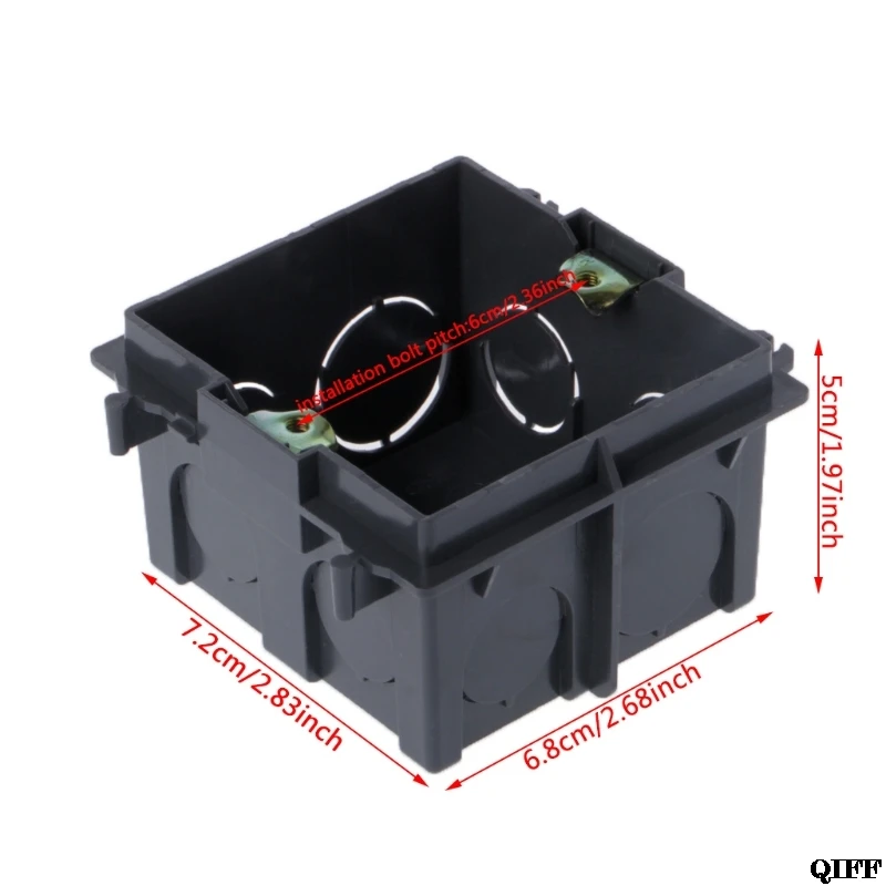 Прямая поставка& 86-Тип ПВХ распределительная коробка настенное крепление кассеты для переключатель гнездо основание светильника Mar28