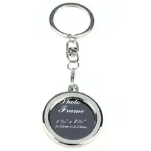 Г. Лидер продаж Модные 2 шт. металлическая вставка фото круглый Рамки брелок для ключей брелок автомобиль Брелоки для автомобиля YYH* Лучшая цена Вики