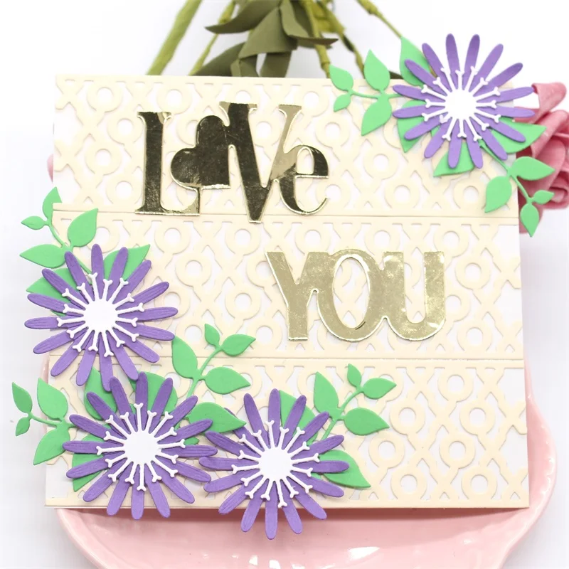YPP CRAFT XOXO Background Board Metal Cutting Dies Stencils for Scrapbooking/photo album Decorative Embossing DIY Paper Cards | Дом и сад