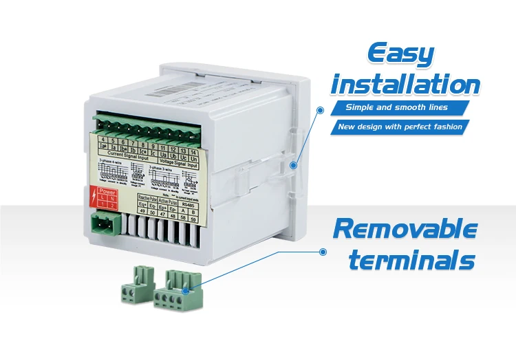 REHE RH-3P61 72*72 мм интеллектуальный измеритель энергии Modbus трехфазный RS485 измеритель энергии