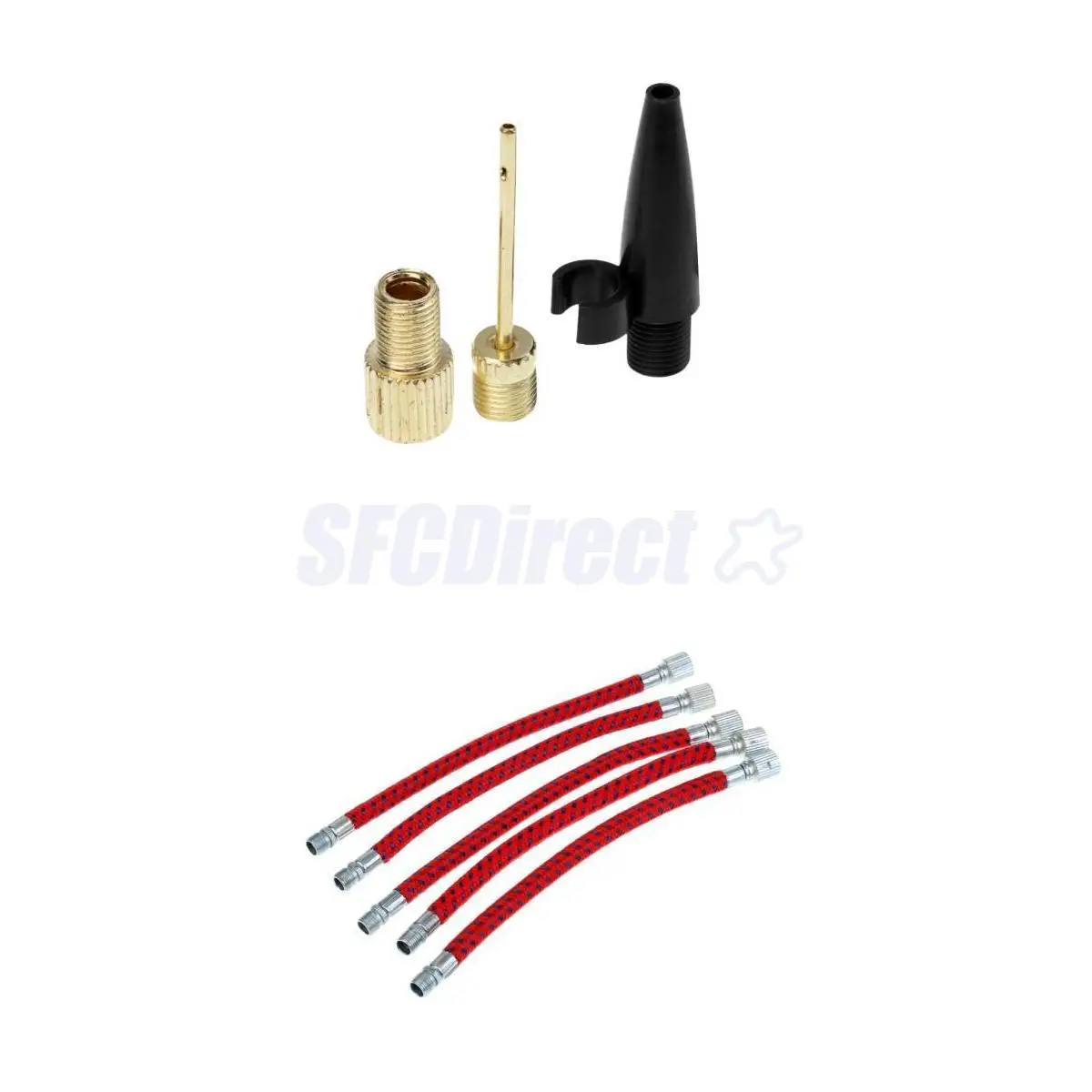 Bike Pump Needle Inflator Adapter Kit Needle Valve Connector Pump