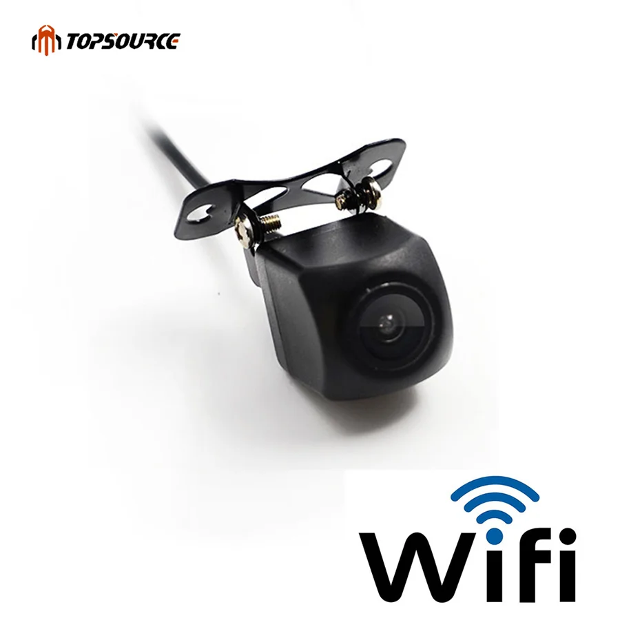 TOPSOURCE заднего вида Камера Мини Wi-Fi Водонепроницаемый Ночное видение автомобиля резервную обратный Камера сзади для IOS и Android монитор