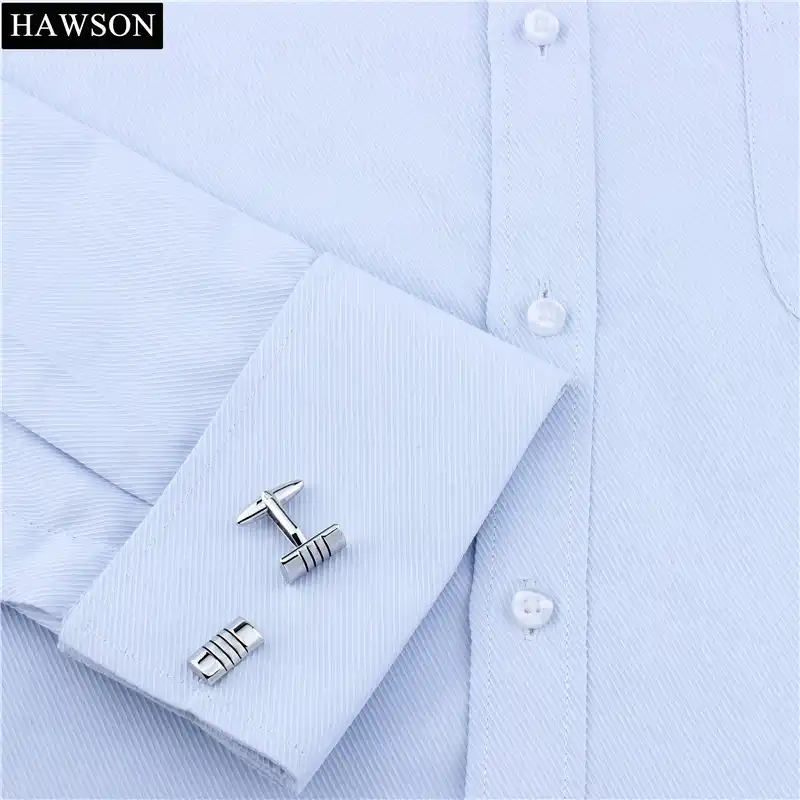 Plata para Hombre Vintage Camisa De Oficina Oval Gemelos Novedad Accesorios Caja de Regalo Reino Unido