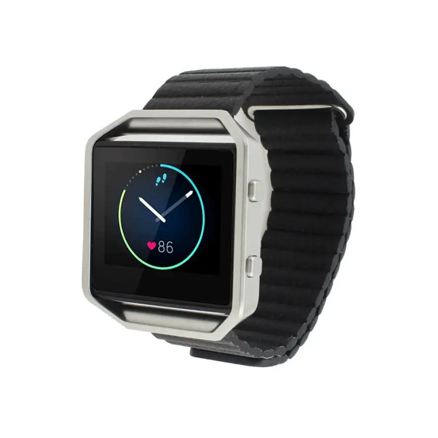 HL роскошные кожаные часы наручные ремешок для fitbit Blaze на смарт-часы Авг 19 E22