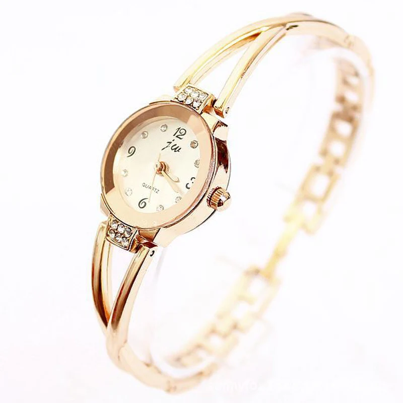 Horloges font b Watch b font Ladies Fashiones New font b Women b font Girls Gold