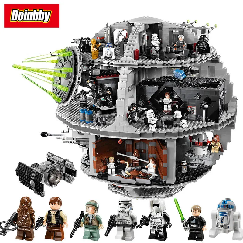 Death Star Model Building Block Bricks Toys 3804Pcs Compatible with Legoings Star Wars 10188 bela 10464 star wars death star final duel bricks building block compatible with lepin