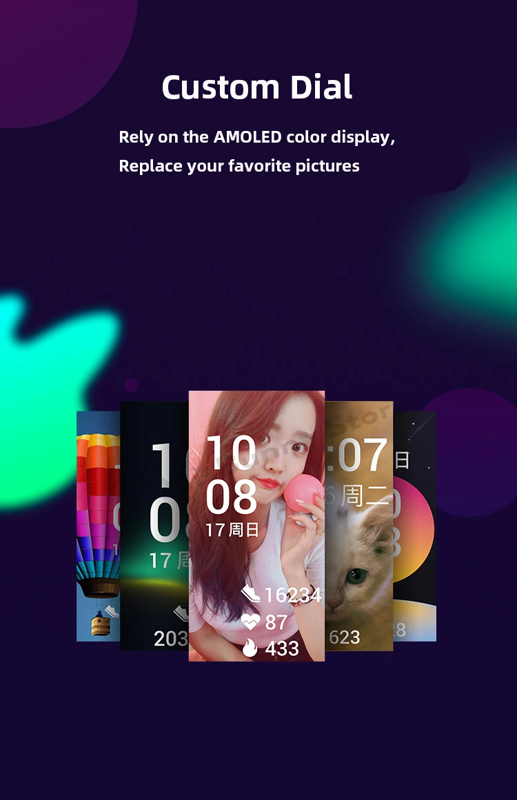 Xiaomi Hey Plus 1S NFC умный Браслет AMOLED цветной экран Smartband встроенный многофункциональный монитор сердечного ритма Hey+ 1S браслет
