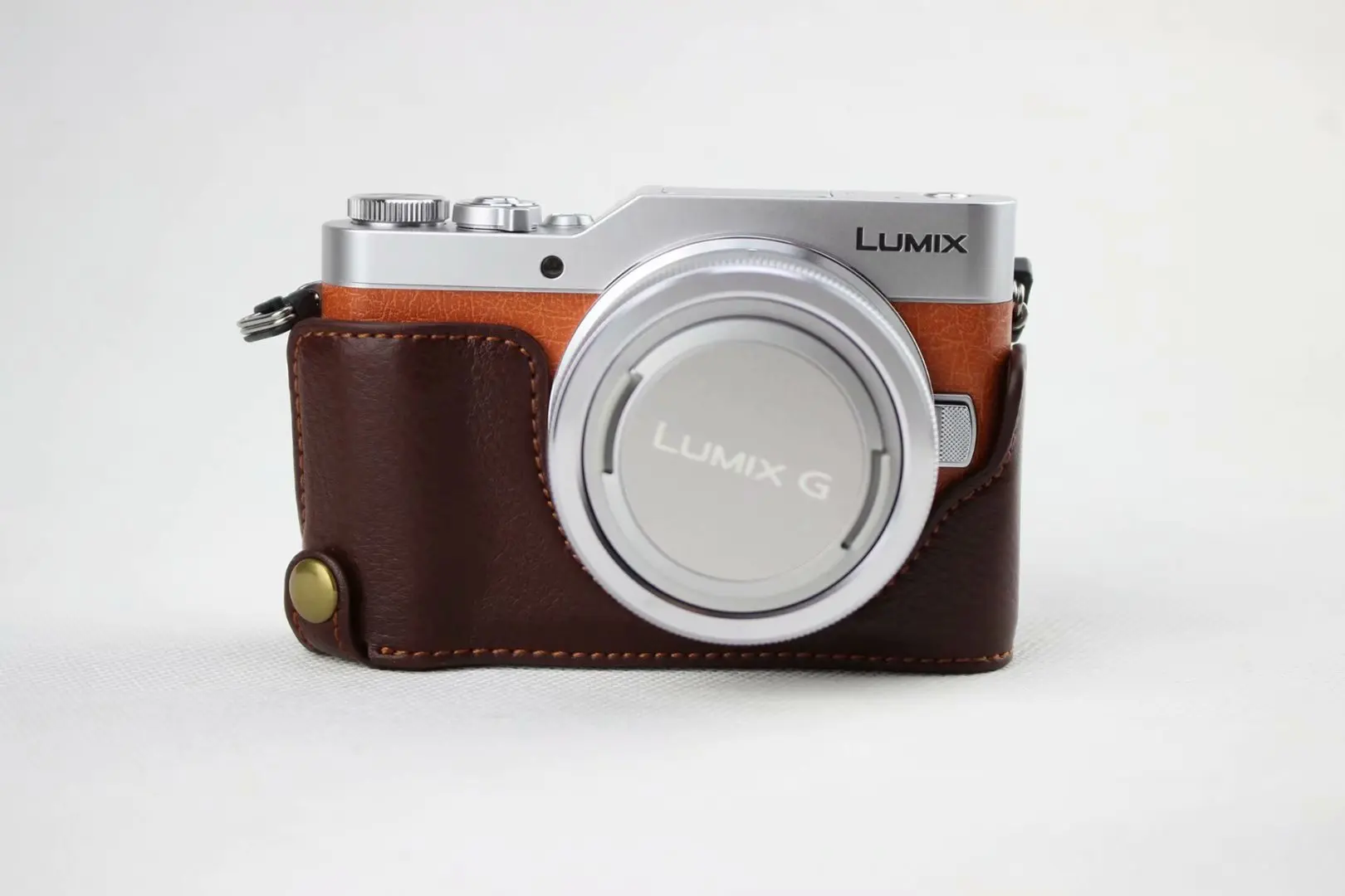 Новый чехол для камеры из натуральной кожи Panasonic Lumix GF7 GF8 GF9 GF10 12 32 мм половинный