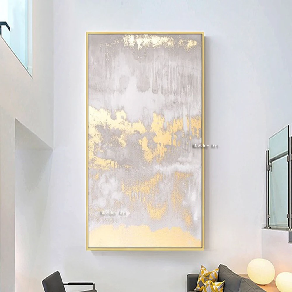 

Gold art Hand painted gold Oil Paintings Abstract gold Oil Painting wall painting for Living Room bedroom office home Decoration