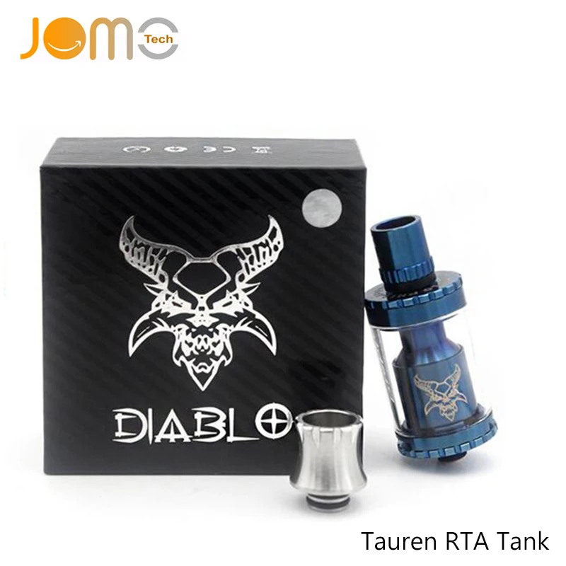 

510 Thread Silver/Black/Blue Tauren RTA Tanks Rebuildable Atomizers 3ML Tauren RTA Vaporizer Atomizers Fit All Box Mod Jomo-85