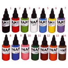 5 шт. Профессиональные татуировки чернила с пигментом Перманентный макияж краски принадлежности для тела красивая Татуировка искусство 30 мл/бутылка 1 унц