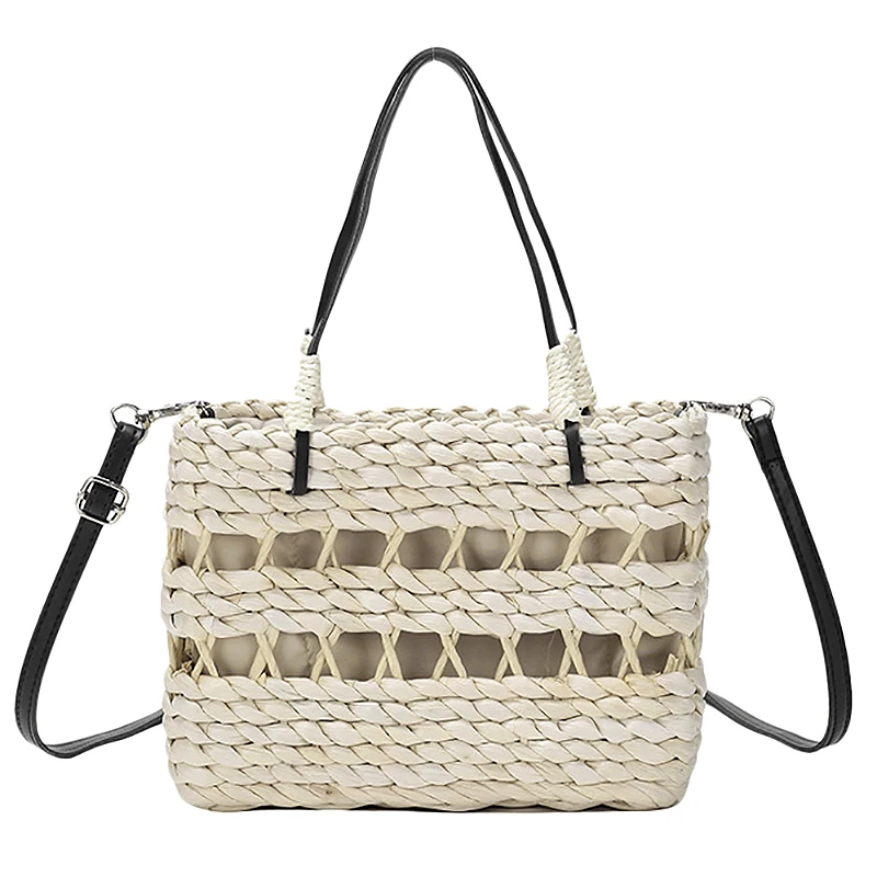 

BEAU-New Woven Bag Straw Summer Beach Bag Wind Wave Bohemian Fashion