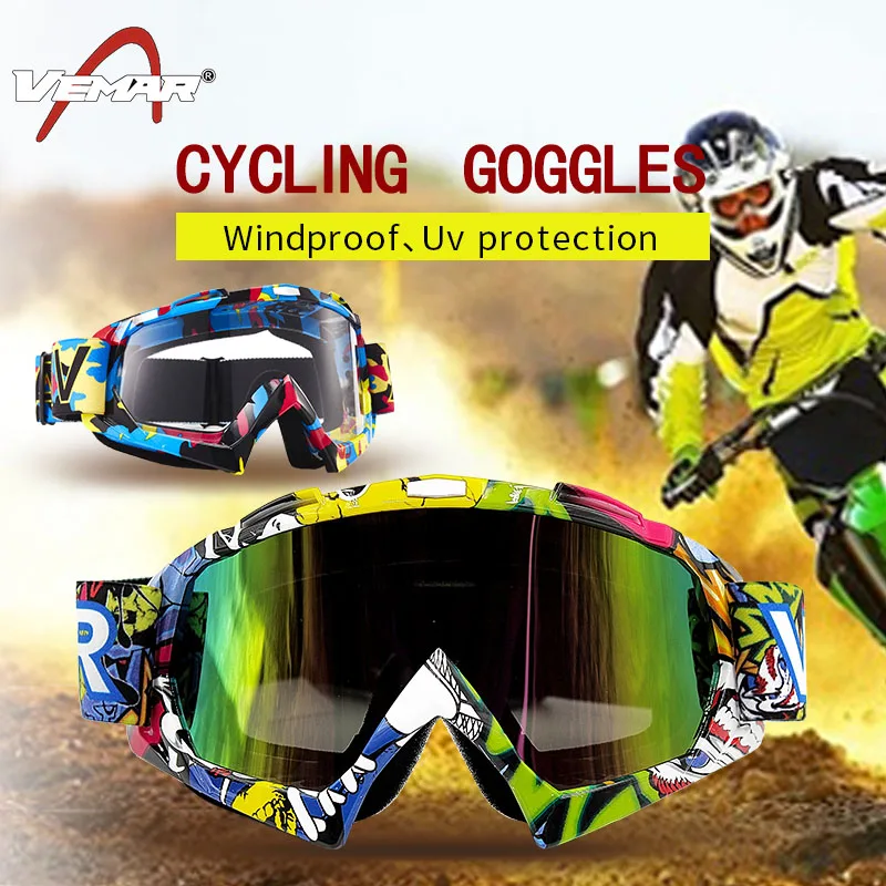 VEMAR GXT мотоциклетные Гоночные Очки Мотокросс внедорожный велосипед ATV Googles лыжные