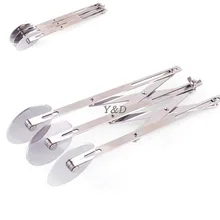 3 Колёса Нержавеющая сталь 304 пицца паста Ножи гибкий Регулируемый тесто резак тестоделитель ролик Пособия по кулинарии инструмент