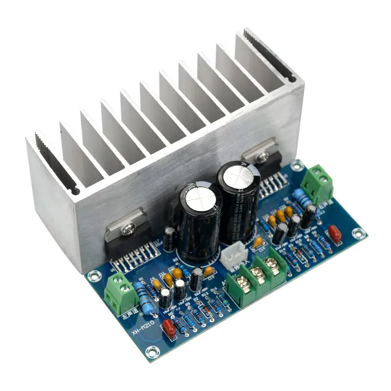 TDA7293 аудио Плата усилителя 100Wx2 цифровой стерео Мощность усилитель доска с радиатором двойной AC12-32V