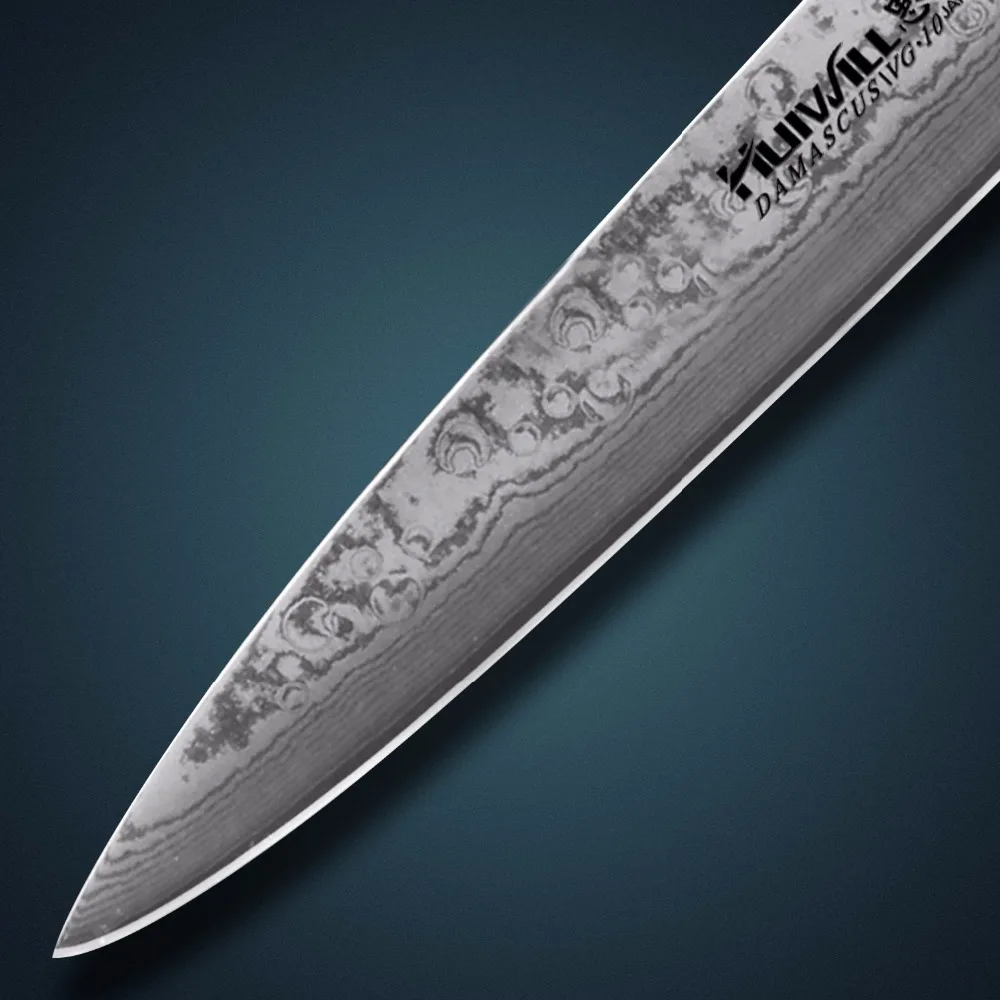 Huiwill damascus utility knife 6\ Huiwill damascus utility knife 6\