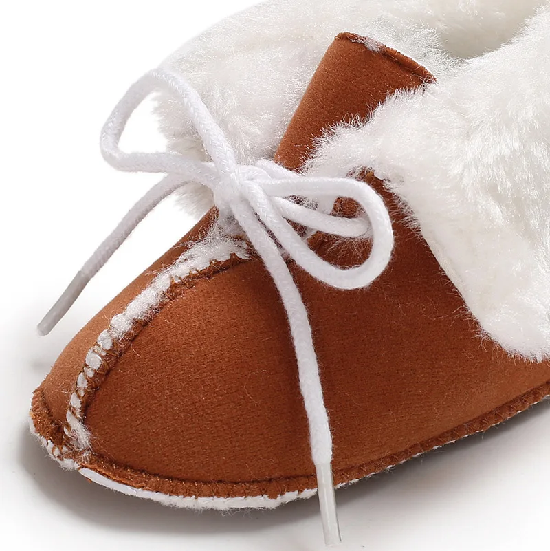 Обувь для новорожденных в, модные зимние ботинки на платформе, со шнуровкой, зимние сапоги для детей Детская кроватка Bebe для мальчиков и девочек, супер Утепленная одежда для детей ясельного возраста, на возраст от 0 до 18 месяцев