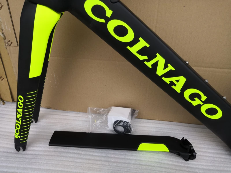 Флуоресцентная желтая рама T07 Colnago Concept для дорожного велосипеда карбоновая