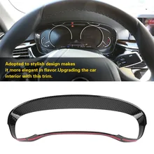 font b Car b font Carbon Fiber Style Dashboard Decoration Cover Trim Frame for BMW
