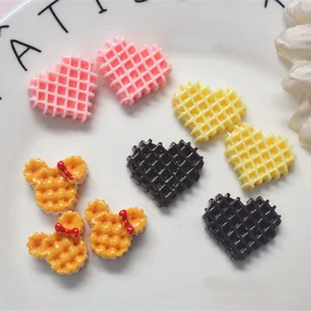 

9pcs/lot Slime Charms Peach Biscuit Slime Accessories Beads Making Supplies With Drawstring Pouch For DIY Crafts Scrapbooki