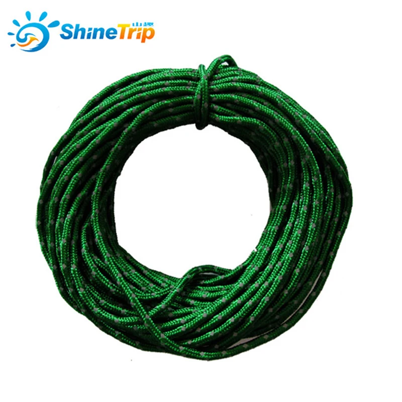 

Outdoor 15m Reflective Wind Rope 2.5mm Top 3 Colors Sun Shelter Awning Camping Nightlight Windproof Noose Tent Rope Outdoor Tool