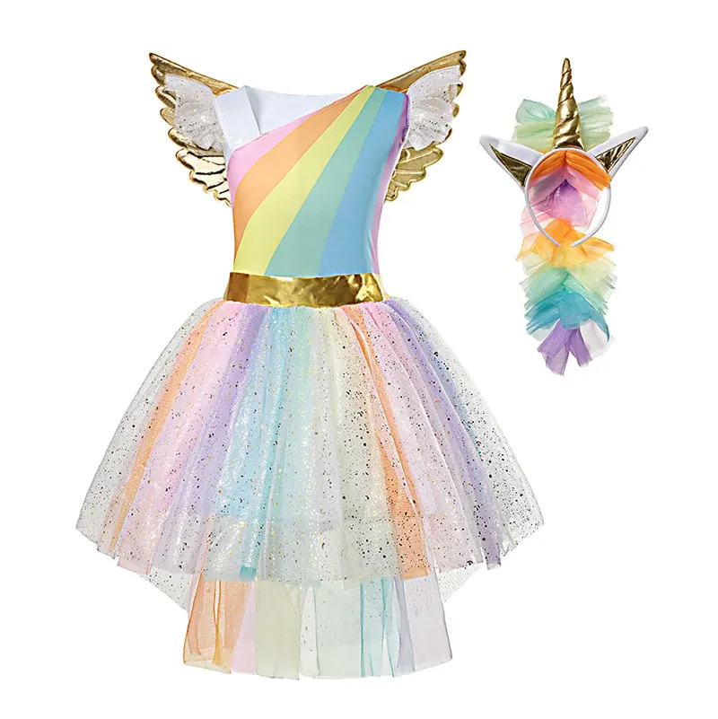 unicorn and rainbow dress