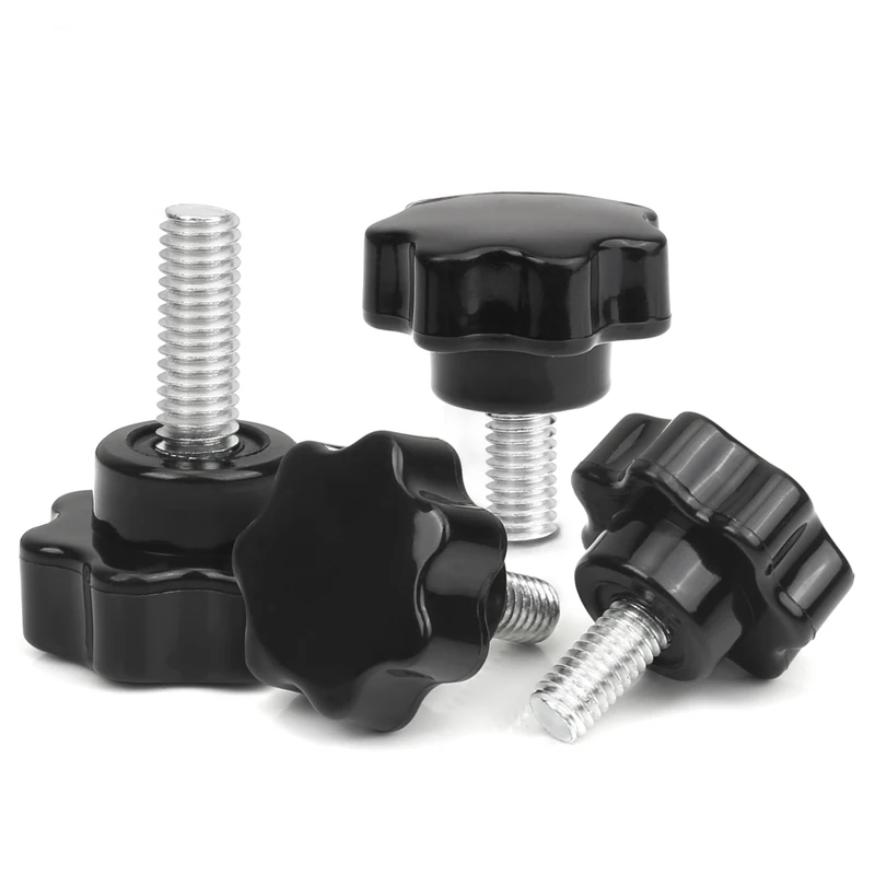 

Star Hex Shaped Head Clamping Screw Metric Machine Bolts Knob Plastic Carbon Steel Galvanization Hardware M4 M5 M6 M8