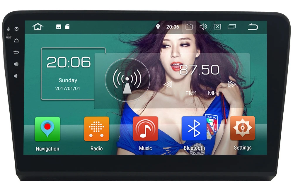 Perfect 10.1" IPS Octa Core 4G Android 8.1 4GB RAM 64GB ROM RDS FM AM Car DVD Player Stereo GPS Glonass For Volkswagen VW Bora 2012-2015 0