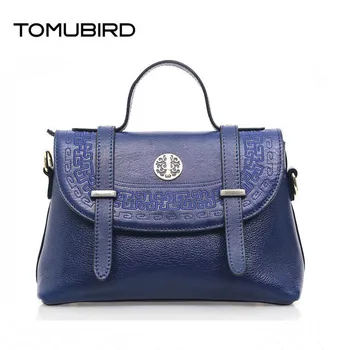 

TOMUBIRD Superior cowhide Embossed luxury handbags women bags designer women genuine leather handbags tote bag