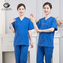 Кисть для рук одежда с коротким рукавом унисекс скраб медицинская Униформа больница салон красоты стоматологическая клиника аптека униформа медсестры костюм