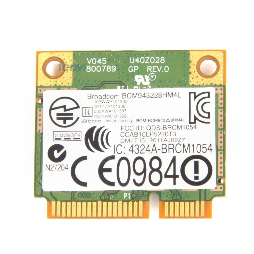 Беспроводная карта Broadcom BCM43228 802.11a/b/g/n Двухдиапазонная мини Pci e Wifi WLAN BCM943228HM4L DW1530