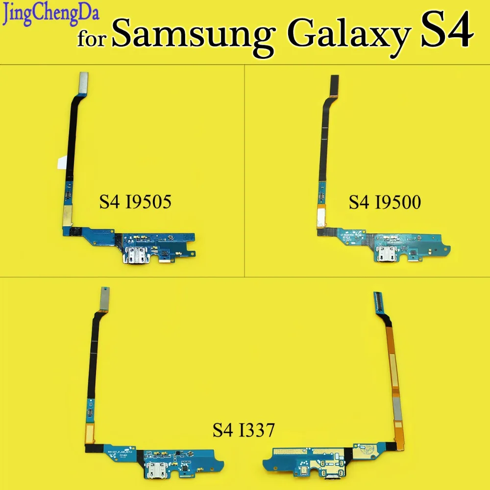 JCD Kabel Flex Konektor Dock Port Pengisi Daya USB Baru untuk Samsung GALAXY S4 I9505 I9500 I337 dengan Mikrofon Mikrofon