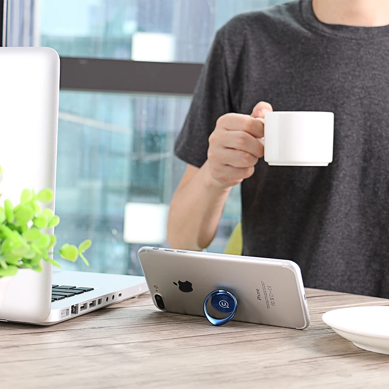 USAMS Luxury 360 Degree Metal Finger Ring Holder Smartphone Mobile Phone Ring Finger Stand Holder For iPhone 7 6 Samsung Tablet USAMS Luxury 360 Degree Metal Finger Ring Holder Smartphone Mobile Phone Ring Finger Stand Holder For iPhone 7 6 Samsung Tablet