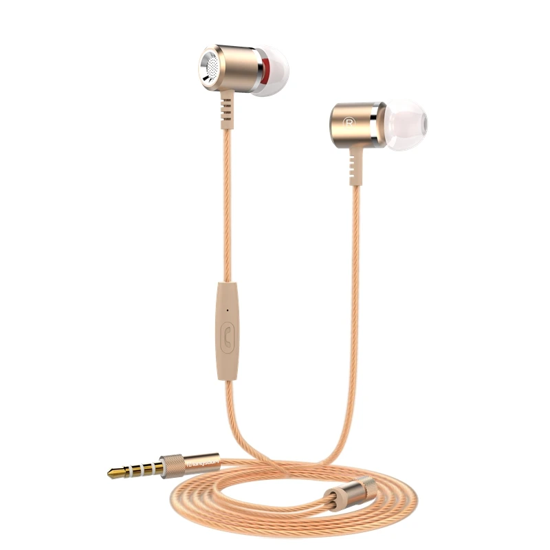 Розовое золото наушники головной телефон бренд стерео Бас 3,5 мм Высокое качество металлические наушники для samsung iphone Xiaomi MP3 Auriculares