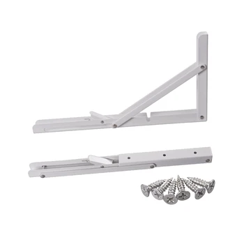 

14 Inch Folding Shelf Bench Table Folding Shelf or Bracket 2-Pack With Mounting Screws