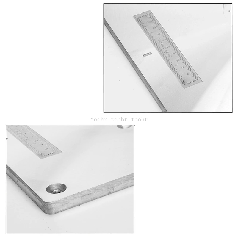  Electric wood milling trimming machine Flip Plate guide table Aluminum Router Table Insert Plate Fo