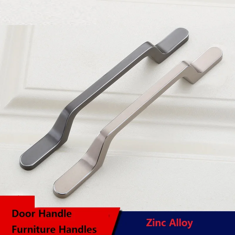 

1Pcs European Style Modern Hardware Thickening Zinc Alloy Door Handle Furniture Handle Drawing Kitchen Cupboard Wardrobe Dresser