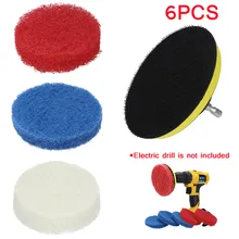Самые модные 6 шт набор кисточек для ванной кухни сверло для очистки набор кисточек для скраба набор для чистки чистящих кисточек
